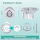 Enhon 2 Pack Shower Handle Replacement Compatible with Moen 96797 Chateau Tub and Showers Faucet Shower Knob Replacement Kit Compatible with Moen 1225 Cartridge Include Screws Chrome Knob Insert
