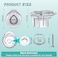 Enhon 2 Pack Shower Handle Replacement Compatible with Moen 96797 Chateau Tub and Showers Faucet Shower Knob Replacement Kit Compatible with Moen 1225 Cartridge Include Screws Chrome Knob Insert