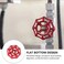 PZRT Cast Iron Outside Faucet Round Wheel Handle Hose Bib Water Spigot 7x7mm Red