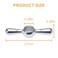 VIDABTE PP80615 015097 Lawn Faucet Hose Bibb Tee Handle Outdoor Faucet Handle for Plumb Pak Hose Bib Handles Replacement 12 Point Broach 4 pcs