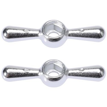 VIDABTE PP20617 Replacement Tee Handle with Square Broach in Chrome Outdoor Faucet Water Spigot Handle Metal Outside Faucet Hose Bibb THandles Square Broach 2 pcs
