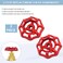 NGeGe 2pcs Replacement Gate Valve HandwheelRound Wheel Valve Handle Replacementfor 34 Gate Valves Outer Diameter 53mm Square Hole 65x65mm