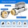 PXZBLG 2pcs Stop Valves 12 38 Straight Stop Valve 12 PTC Input 38 OD Compression Output Push to Connect 14 Turn Chrome Plated Brass for Faucet No Lead