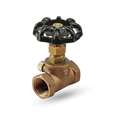 Midline Valve 34 inch No Lead Cast Brass Stop And Waste Valve With Female Threaded IPS Connectors