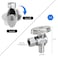 PXZBLG 4 Pack 14 Turn Angle Stop Valves 38 OD Compression 12 PEX Chrome Plated Brass for Faucet Toilet Valves