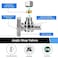PXZBLG 4 Pack 14 Turn Angle Stop Valves 38 OD Compression 12 PEX Chrome Plated Brass for Faucet Toilet Valves