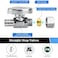 PXZBLG 4 Pack Stop Valves 14 Turn Straight Stop Valves 38 OD Compression 12 PEX Chrome Plated Brass for Faucet Toilet Valves