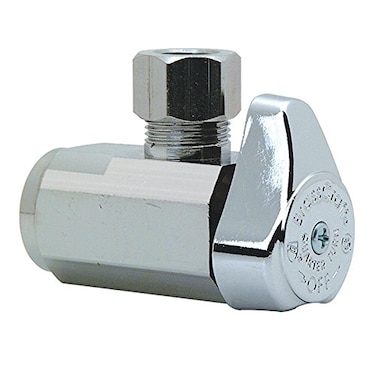 BrassCraft 12 in FPT x 38 in Brass ShutOff Valve