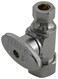 Keeney 2068PCLF 58Inch OD by 38Inch OD Compression Quarter Turn Straight Valve Chrome