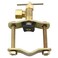 RLECS Saddle Needle Valve Self Piercing Brass Saddle Needle Valve with 14Inch Compression Outlet