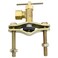 RLECS Saddle Needle Valve Self Piercing Brass Saddle Needle Valve with 14Inch Compression Outlet