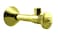 Westbrass D111201 Round Handle Angle Stop Shut Off Valve 12 Copper Sweat x 38 OD Compression Outlet Polished Brass