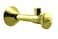 Westbrass D111201 Round Handle Angle Stop Shut Off Valve 12 Copper Sweat x 38 OD Compression Outlet Polished Brass