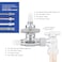 WMAXPFIT ADDATee Stop Valve1 PACK 38 OD x 38 F COMP x 14 OD Compression 14 Turn Shutoff Valve Chromed LF Brass