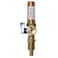 XFITTING Premium Washing Machine Outlet Stop Valve with Hammer Arrestor 12 Inch Pex x 34 Inch MHT Blue Handle Pex B Crimp Version Pack of 1