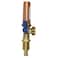 XFITTING Premium Washing Machine Outlet Stop Valve with Hammer Arrestor 12 Inch Pex x 34 Inch MHT Blue Handle Pex B Crimp Version Pack of 1