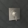 hansgrohe Ecostat Square Modern Pressure Balance Shower Valve Trim in Brushed Nickel 15724821