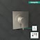 hansgrohe Ecostat Square Modern Pressure Balance Shower Valve Trim in Brushed Nickel 15724821