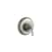 Kohler KOHLER TS102774BN Forte Sculpted RiteTemp Valve Trim Faceplate with Single Handle Premium Durable Material Corrosion Resistant Vibrant Brushed Nickel