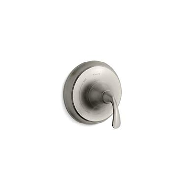 Kohler KOHLER TS102774BN Forte Sculpted RiteTemp Valve Trim Faceplate with Single Handle Premium Durable Material Corrosion Resistant Vibrant Brushed Nickel