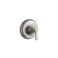 Kohler KOHLER TS102774BN Forte Sculpted RiteTemp Valve Trim Faceplate with Single Handle Premium Durable Material Corrosion Resistant Vibrant Brushed Nickel