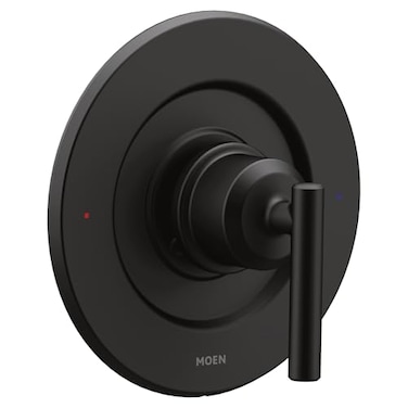 Moen Gibson Pressure Balancing Modern Shower Lever Handle PosiTemp Valve Required Matte Black T2901BL