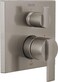 DELTA FAUCET T24867SS Stainless Ara Angular Modern Monitor 14 Series Valve Trim with 3Setting Integrated Diverter