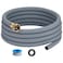 ZY-hosetube 12FT Dehumidifier Drain Hose with 34 FHT Brass Rustproof Connector Versatile Drain Hose Perfectly Compatible with most Dehumidifiers and 34 external thread outlet No Leak Grey 12FT