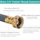 ZY-hosetube 12FT Dehumidifier Drain Hose with 34 FHT Brass Rustproof Connector Versatile Drain Hose Perfectly Compatible with most Dehumidifiers and 34 external thread outlet No Leak Grey 12FT