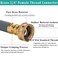 ZY-hosetube 12FT Dehumidifier Drain Hose with 34 FHT Brass Rustproof Connector Versatile Drain Hose Perfectly Compatible with most Dehumidifiers and 34 external thread outlet No Leak Grey 12FT
