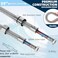 Fat-Cattie 59 Inches Shower HoseBidet hose 304 Stainless Steel Handheld Shower Head HoseThe thread interface size is G12 08 or 20mmChrome