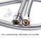 Fat-Cattie 59 Inches Shower HoseBidet hose 304 Stainless Steel Handheld Shower Head HoseThe thread interface size is G12 08 or 20mmChrome
