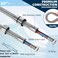 Fat-Cattie 59 Inches Shower HoseBidet hose304 Stainless Steel Handheld Shower Head HoseThe thread interface size is G12 08 or 20mmChrome