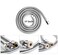 Fat-Cattie 59 Inches Shower HoseBidet hose304 Stainless Steel Handheld Shower Head HoseThe thread interface size is G12 08 or 20mmChrome