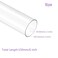 DMiotech 6 Clear Rigid Plastic Pipe 30mm x 32mm1 14 Polycarbonate Tubing Round Tube for Lighting Water Plumbing 150mm