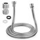 Dreyoo 1 Pack 39 Inch Shower Hose with Shower Extension Connector Extra Long Handheld Head Hose with Brass Insert and Nut 12 to 12 Extender Stainless Steel