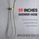 HOMYEP Gold Shower Hose Flexible Stainless Steel Handheld Shower Head Attachment Hose 59 Inch Brushed Gold