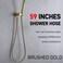 HOMYEP Gold Shower Hose Flexible Stainless Steel Handheld Shower Head Attachment Hose 59 Inch Brushed Gold