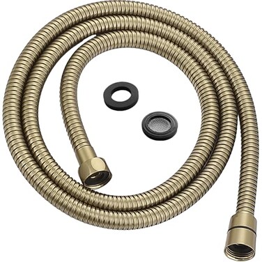 HOMYEP Gold Shower Hose Flexible Stainless Steel Handheld Shower Head Attachment Hose 59 Inch Brushed Gold