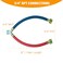 PEVEPEXE Hot Cold Washer Hose Rubber Y Mixer Plumbing Connector Burst Proof Water Line Hoses For All Washing Machine and Dryer 34 Fittings 1 FT Length