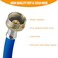 PEVEPEXE Hot Cold Washer Hose Rubber Y Mixer Plumbing Connector Burst Proof Water Line Hoses For All Washing Machine and Dryer 34 Fittings 1 FT Length