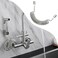 Joyzan Shower Hose ABS Spring Flexible Telescopic Water Plumbing Toilet Handheld Bidet Sprayer Replacement Tube Spiral Anti Twist Stretchable Bathroom Kitchen Sink Pressurized Saving Attachment