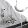 Joyzan Shower Hose ABS Spring Flexible Telescopic Water Plumbing Toilet Handheld Bidet Sprayer Replacement Tube Spiral Anti Twist Stretchable Bathroom Kitchen Sink Pressurized Saving Attachment