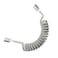 Joyzan Shower Hose ABS Spring Flexible Telescopic Water Plumbing Toilet Handheld Bidet Sprayer Replacement Tube Spiral Anti Twist Stretchable Bathroom Kitchen Sink Pressurized Saving Attachment