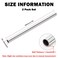 Livabber 304 Stainless Steel Round Tube 006 Wall x 12 Length Rustproof Weldable Pipe for Construction Fitness Handrails Crafts DIY Projects 2 Pack 58 OD