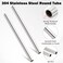 Livabber 304 Stainless Steel Round Tube 006 Wall x 12 Length Rustproof Weldable Pipe for Construction Fitness Handrails Crafts DIY Projects 2 Pack 58 OD