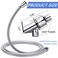 RAIHOMKIT Shower Hose with Arm Bracket 69 inch Stainless Steel Showers Hose Replacement Adjustable Handheld Showers Arm Holder Flexible Shower Head Hoses and Holder with Brass Ball Chrome