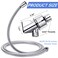 RAIHOMKIT Shower Hose with Arm Bracket 69 inch Stainless Steel Showers Hose Replacement Adjustable Handheld Showers Arm Holder Flexible Shower Head Hoses and Holder with Brass Ball Chrome