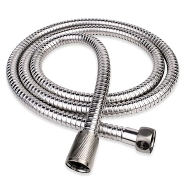 Rivix Shower Hose 90 Inch ExtraLong Stainless Steel Handheld Stainless Steel Insert and NutBrushed Nickel Finish