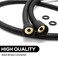 ABTIABGY Shower Hose 79 inches Extra Long Stainless Steel Matte Black Handheld Shower Head Hose with Brass G12 Universal Insert Nut Flexible and Durable Shower Hose Extension Replacement